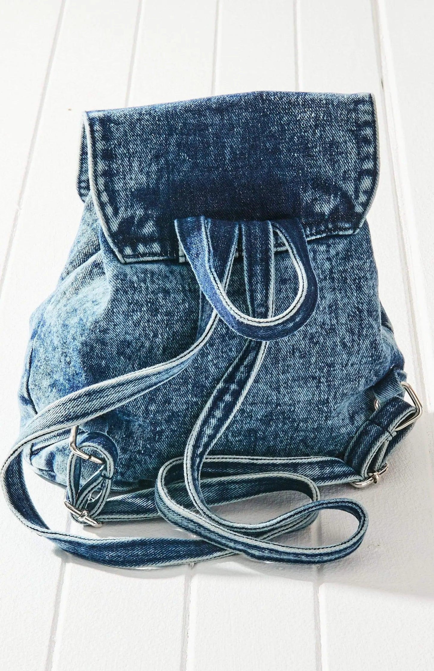 "Cause I'm Real" Denim Mini Backpack - FIZ&MINGL Boutique