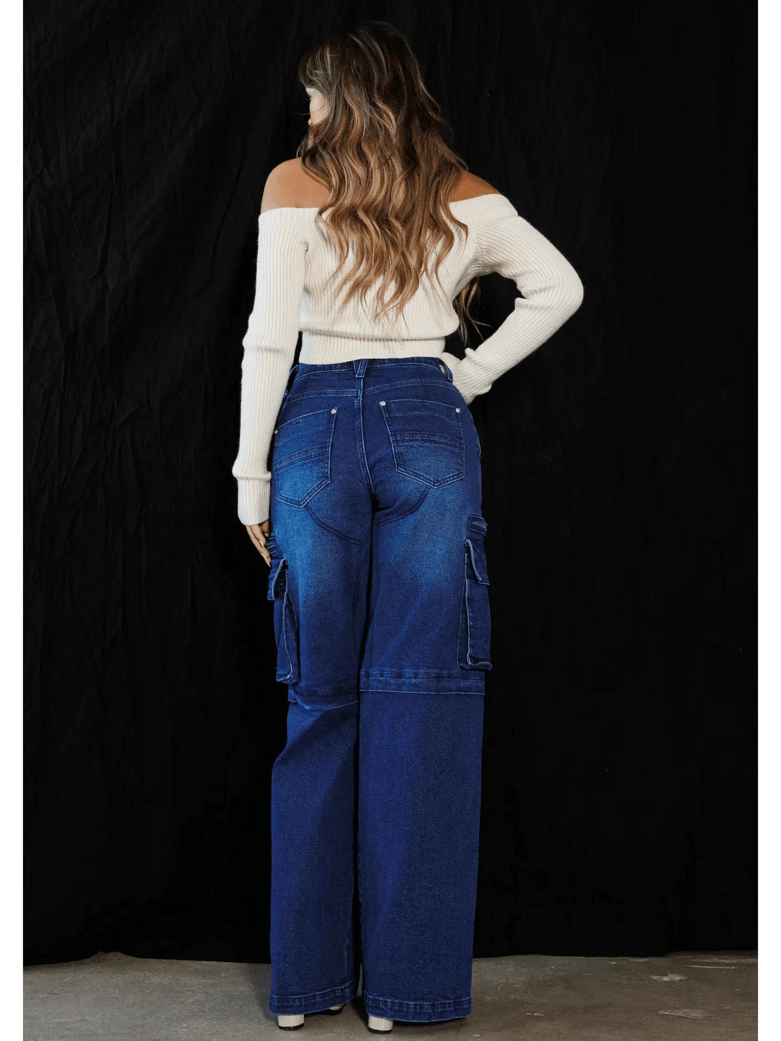 "Foxy Mama" Cargo Wide Jeans - FIZ&MINGL Boutique