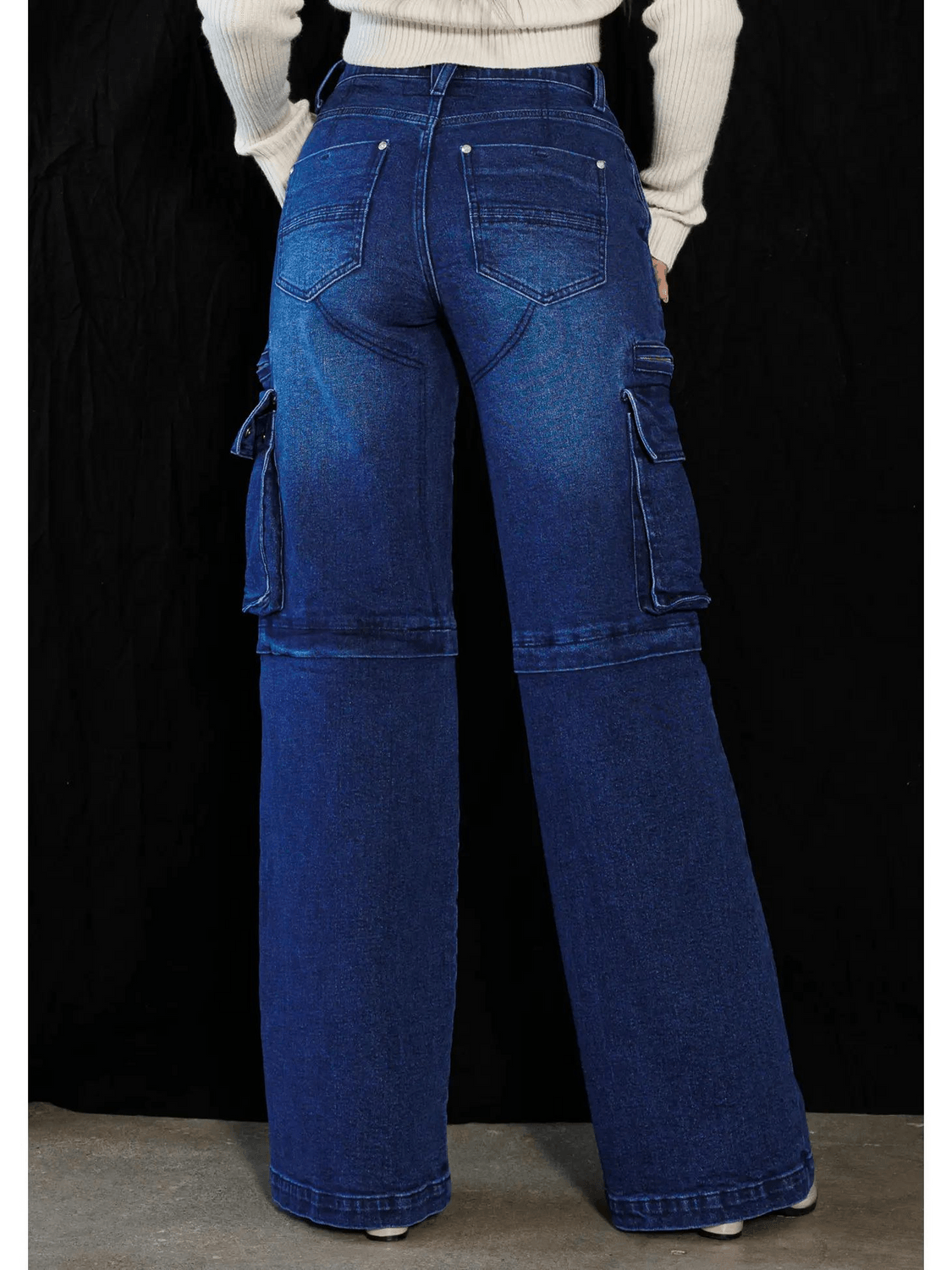 "Foxy Mama" Cargo Wide Jeans - FIZ&MINGL Boutique
