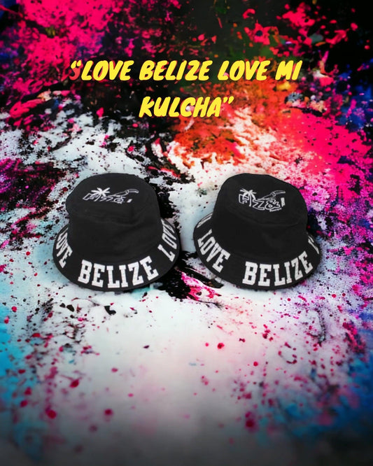 "Love Belize Love Mi Kulcha" Unisex Bucket Hat - FIZ&MINGL Boutique