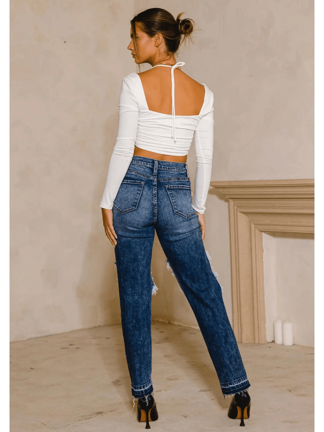 "All Eyes On Me" Straight Jeans - FIZ&MINGL Boutique