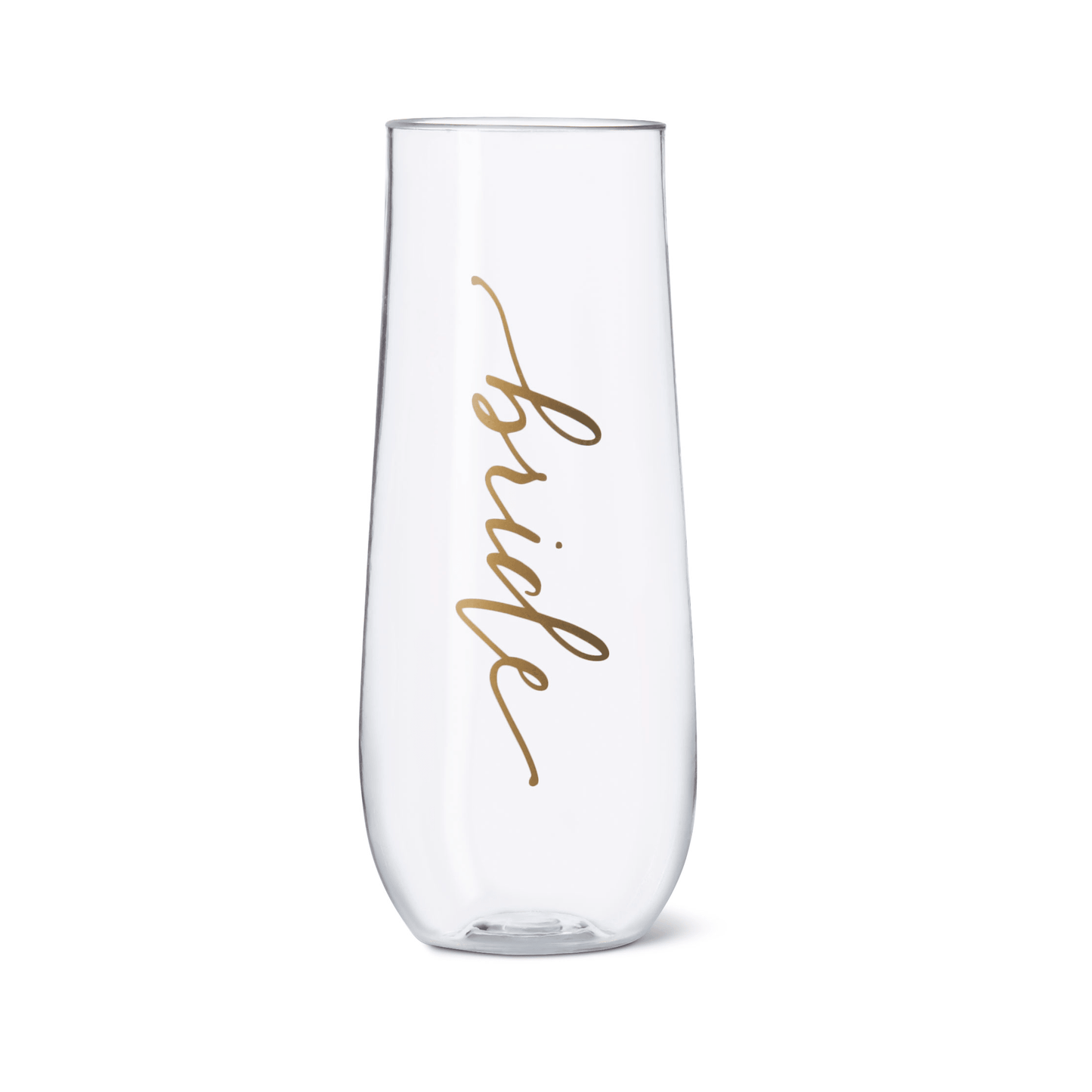 11 oz. Bride Durable Plastic Stemless Champagne Glass - FIZ&MINGL Boutique